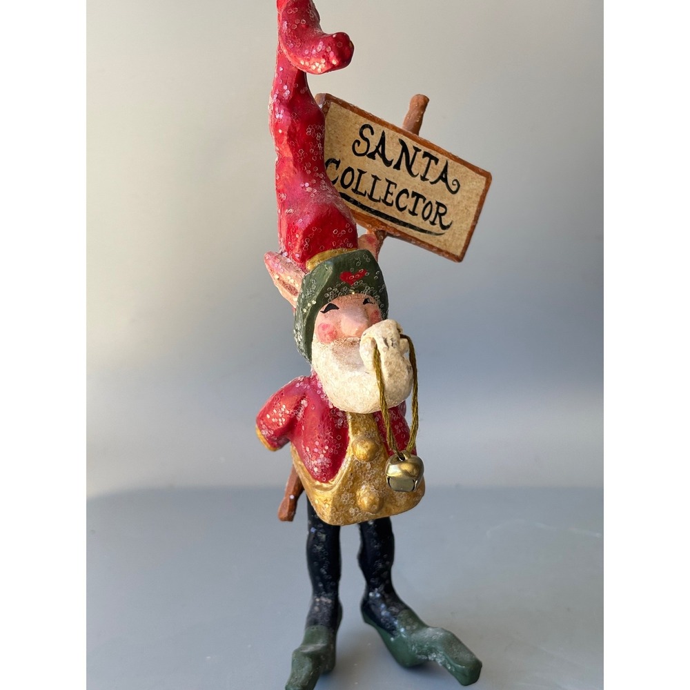 House of Hatten Denise Calla Santa Collector Elf Ornament 1998 Vintage Christmas
